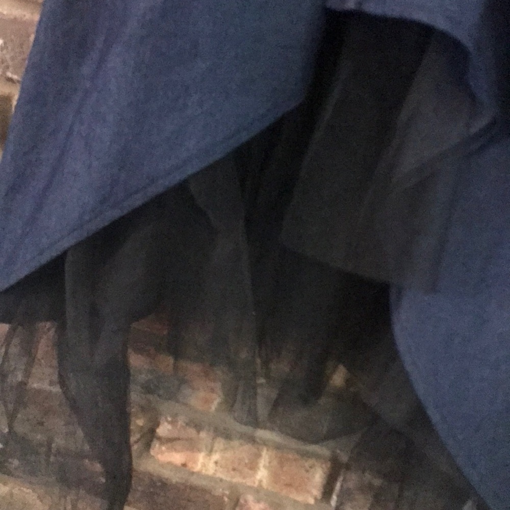NWT Denim Ruffle Sleeve Dress - Picture 3 of 6